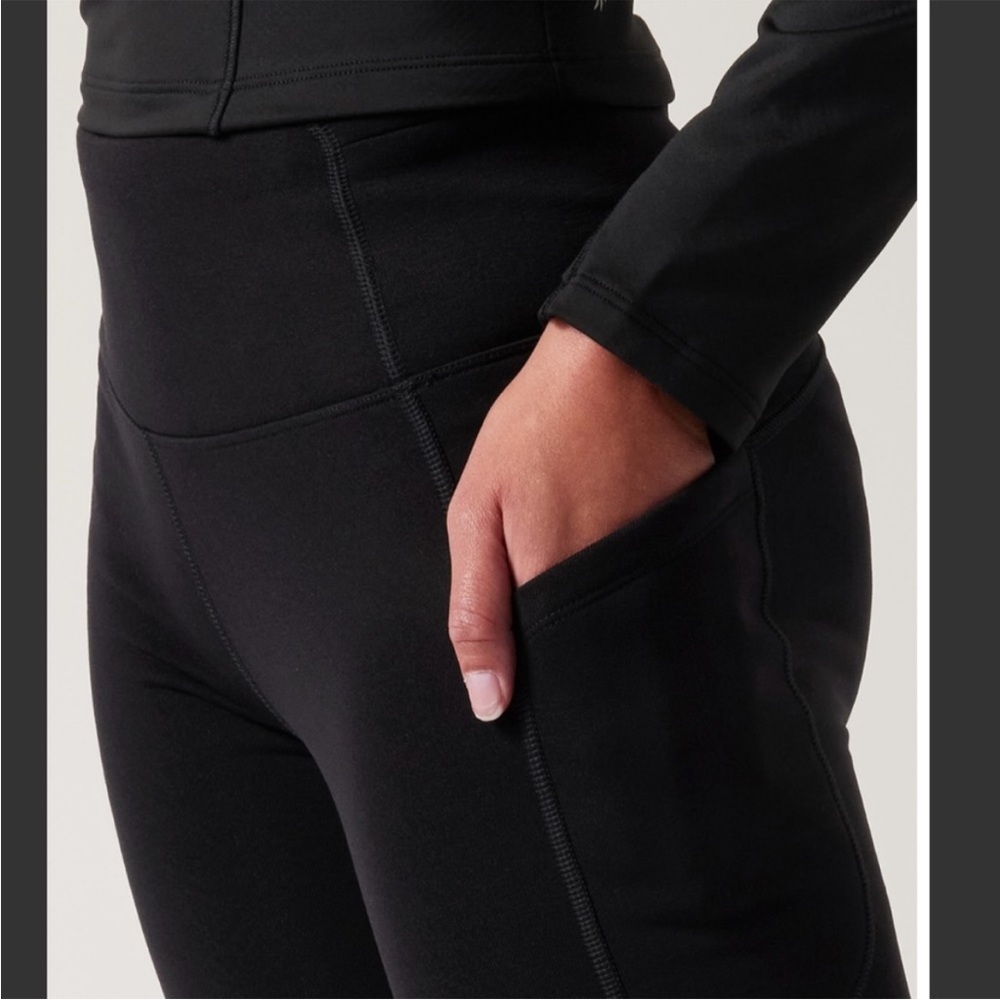 Athleta | Altitude Polartec® Stash High Rise Power Stretch Tight | Black | M - Picture 5 of 14